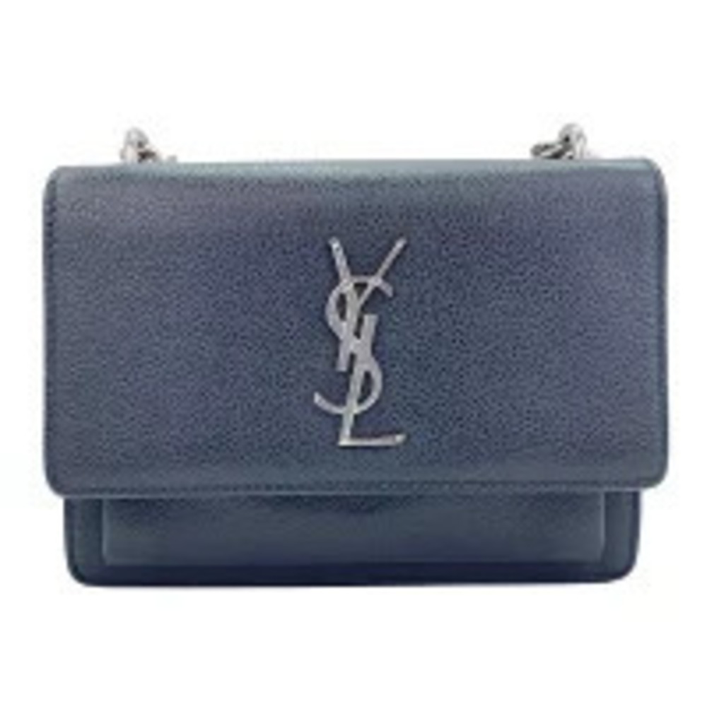 Saint Laurent Yves Calfskin Sunset Shoulder Bag Black